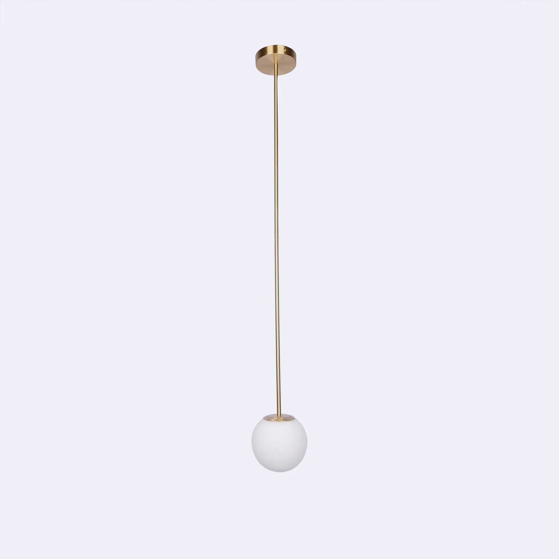 Brass Architectural Pendant Light