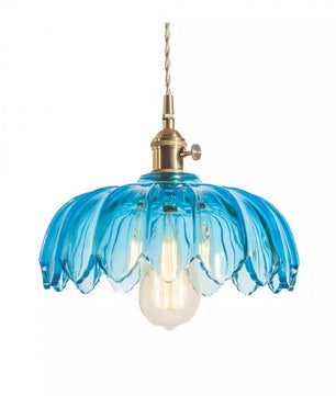 Retro Petal Glass Pendant Light S98