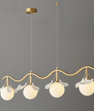 Allanie Gingko Long Chandelier