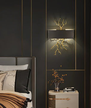 Brass Branch Wall Lamp