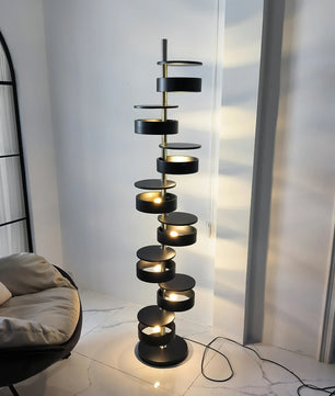 Cylindrical Flow Floor Lamp