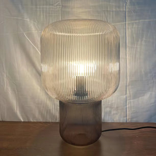 Oval Glass Table Lamp