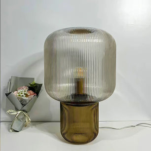 Oval Glass Table Lamp