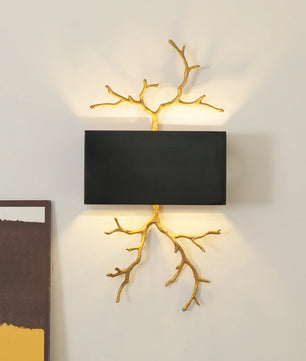Brass Branch Wall Lamp