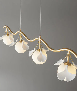 Allanie Gingko Long Chandelier
