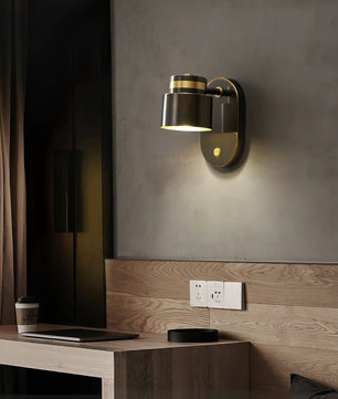 Brass Cylinder Wall Lamp
