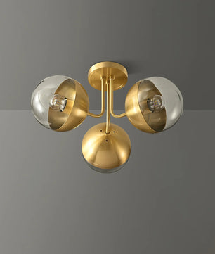 Brass Globulars Ceiling Lamp