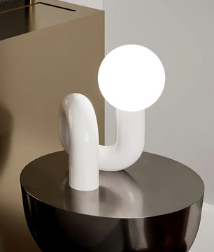 Spiral Glass Table Lamp