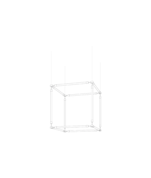 Crystal Grid Bespoken Chandelier