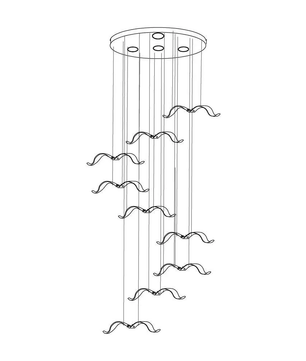 Large Seagull Chandelier