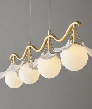 Allanie Gingko Long Chandelier