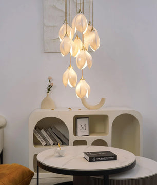 Ceramic Flower Chandelier