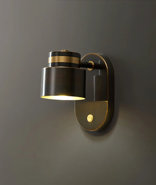 Brass Cylinder Wall Lamp