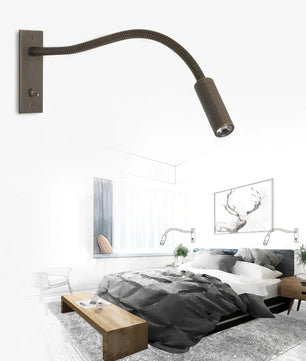 إضاءة حائط LED لغرفة النوم بتصميم آرت ديكو
