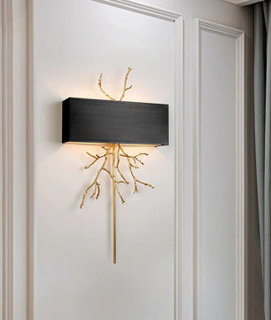 Brass Branch Wall Lamp