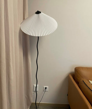 Wiggly Pleated Floor Lamp