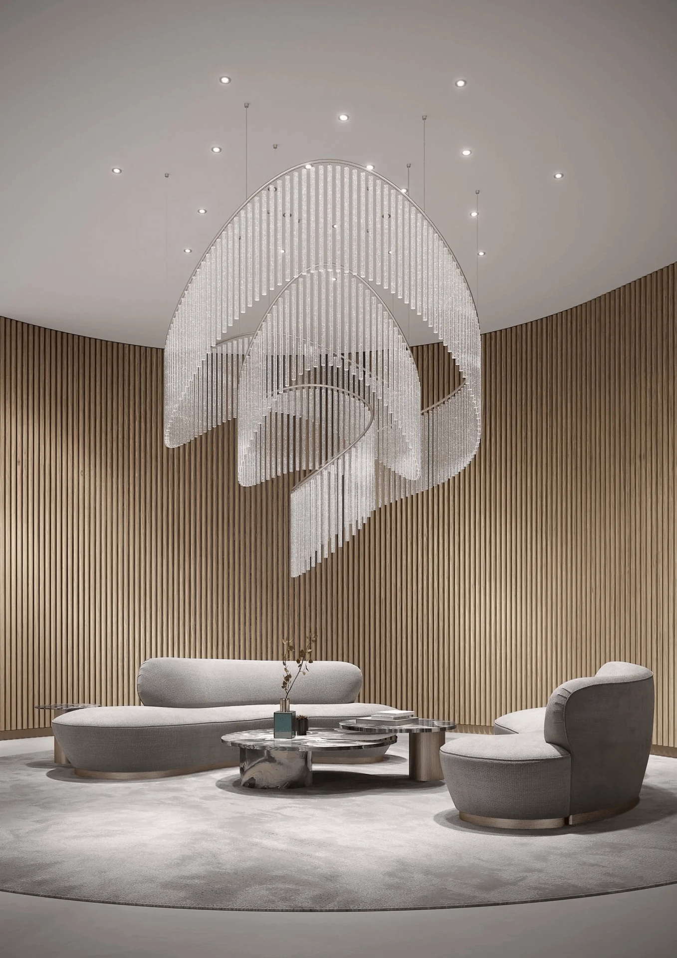 Crystal Spin Customized Chandelier