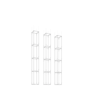 Crystal Grid Bespoken Chandelier