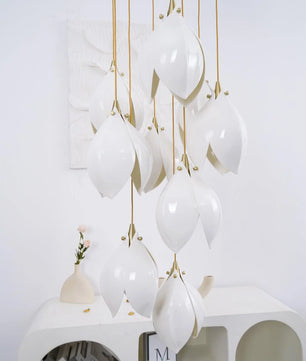 Ceramic Flower Chandelier