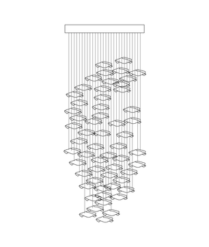 Tidal Stair Chandelier