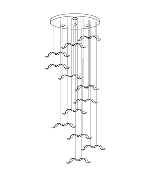 Large Seagull Chandelier