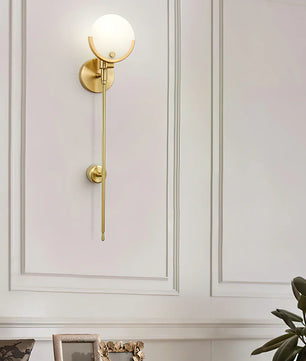 Ava Brass Wall Lamp