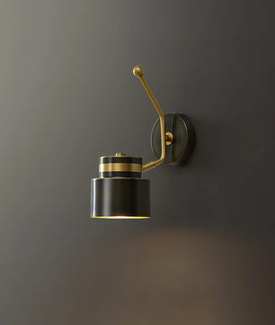 Brass Cylinder Wall Lamp