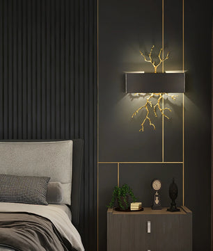 Brass Branch Wall Lamp