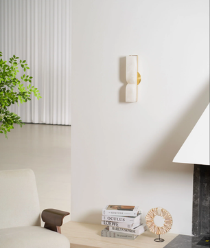 Up Down alabster Wall Sconce