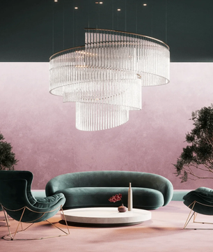 Crystal Spin Customized Chandelier