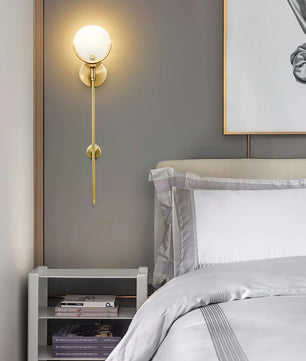 Ava Brass Wall Lamp