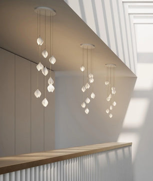 Ceramic Flower Chandelier