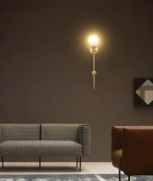Ava Brass Wall Lamp