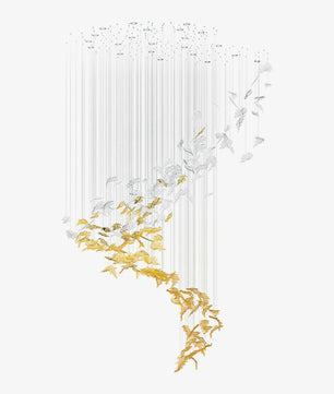 Flying Leaves Chandelier