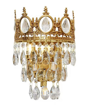 Vintage Crystal Wall Lamp