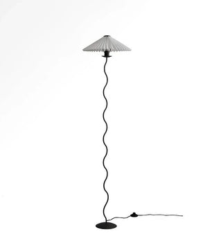 Wiggly Pleated Floor Lamp