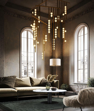 Luminous Cascade Chandelier
