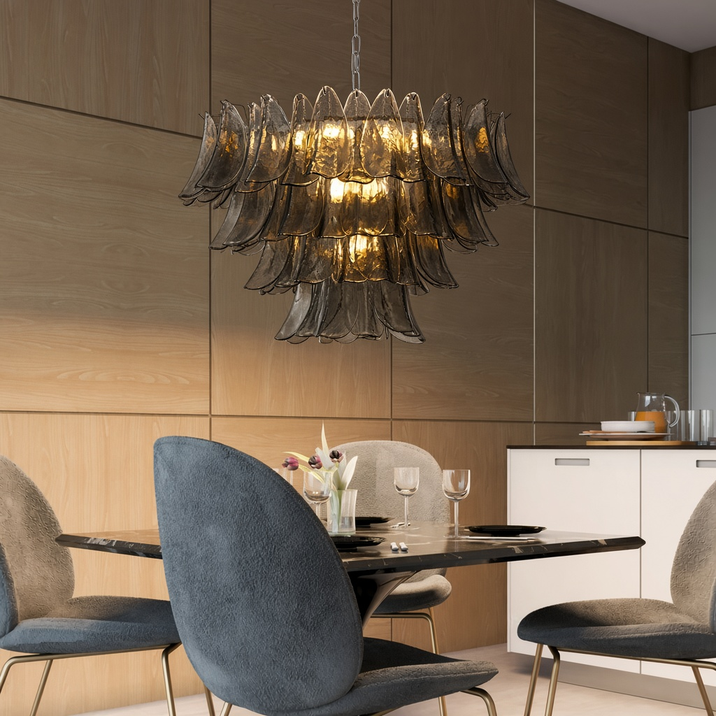 Fumé Oro Chandelier