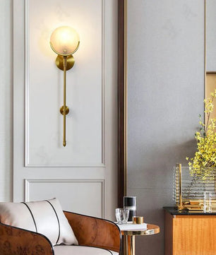 Ava Brass Wall Lamp