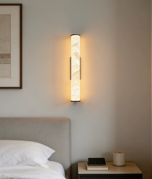 Stelo Linear Alabaster Wall Sconce