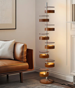Cylindrical Flow Floor Lamp