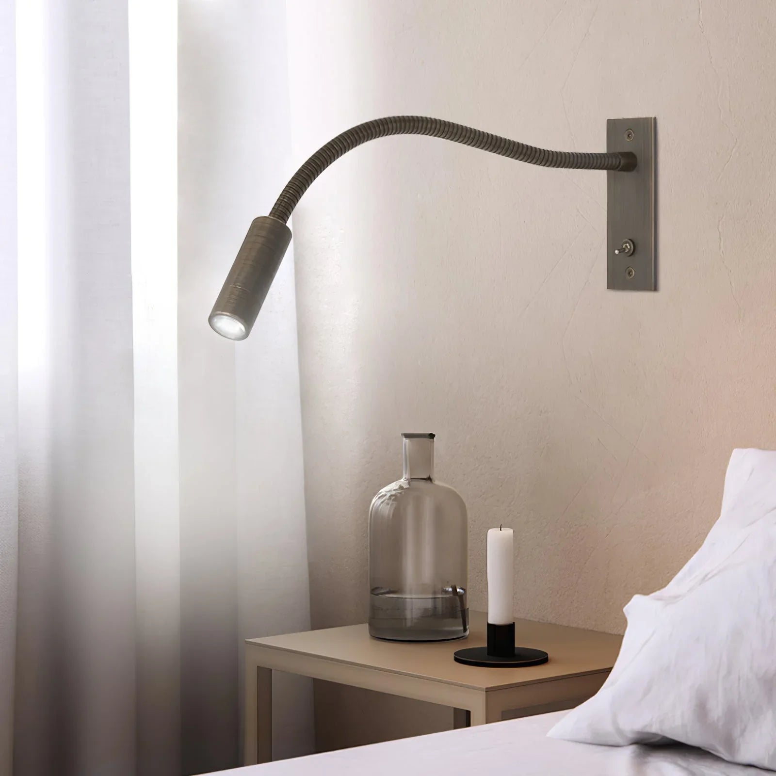 إضاءة حائط LED لغرفة النوم بتصميم آرت ديكو