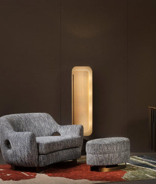 Barrier Linen Floor Lamp