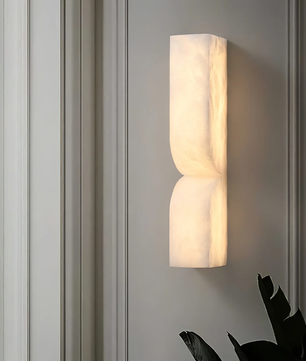 Up Down alabster Wall Sconce