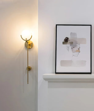 Ava Brass Wall Lamp