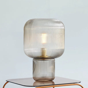 Oval Glass Table Lamp