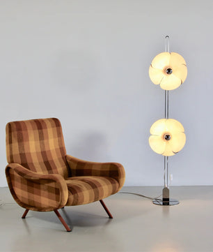 Flower Silver Floor Lamp