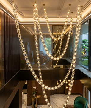 Apex Cascade Crystal Chandelier