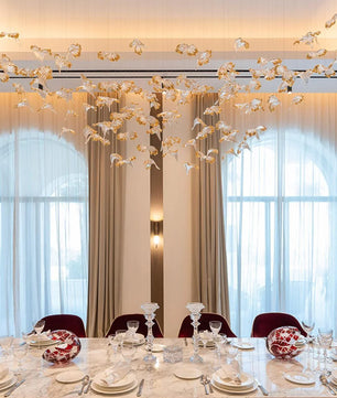 Frosted Petals Frozen Chandelier