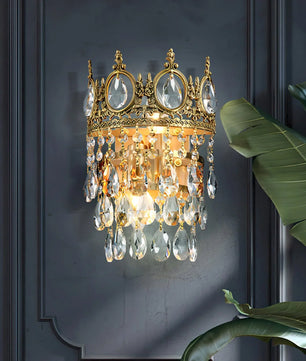 Vintage Crystal Wall Lamp
